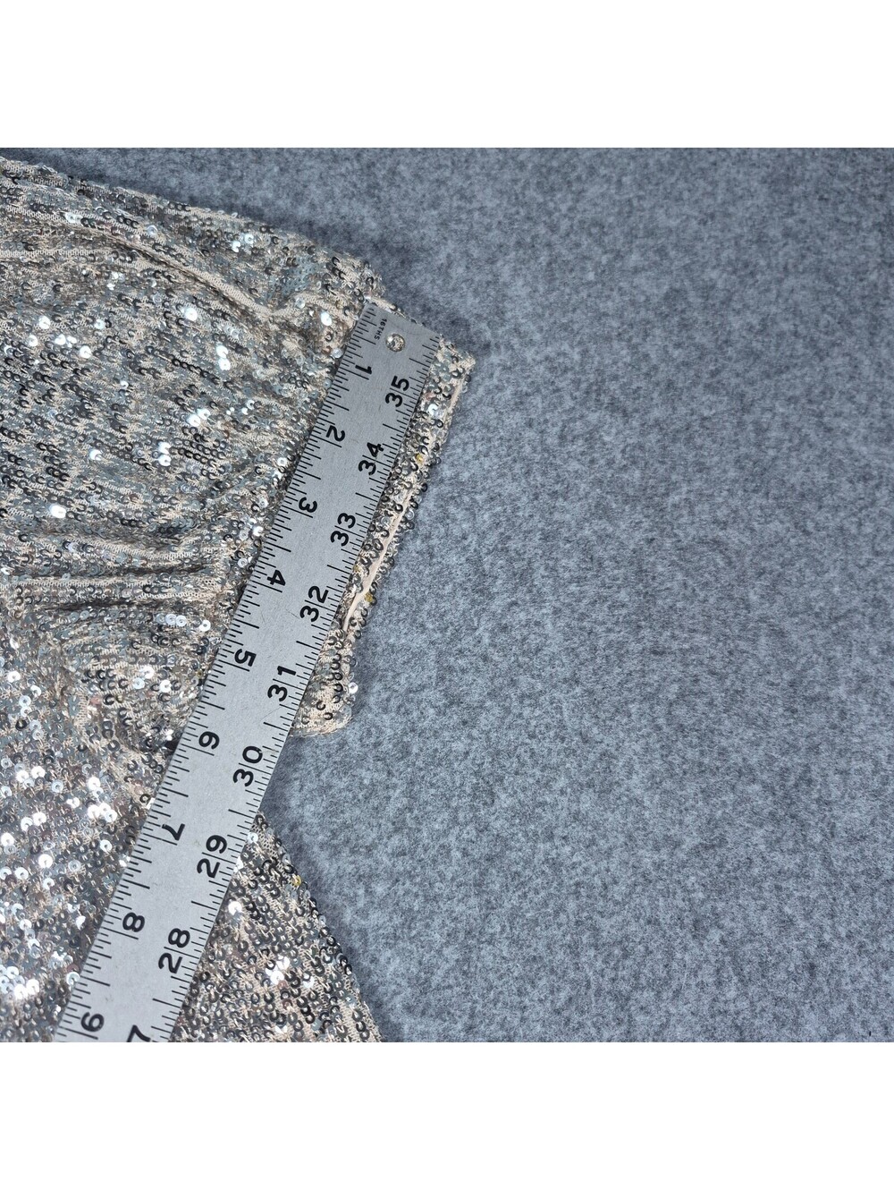 Cable & Gauge Champain Sequin Cocktail Holiday Dress Midi Sz M Sophiscated - Picture 9 of 16